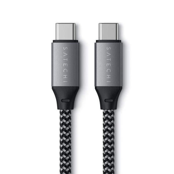 Satechi USB-C to USB-C Short Cable 25cm (Space Grey) Complete your charging setup with the Satechi USB-C to USB-C Cable, featuring a durable design and shorter length to make on-the-go charging even more convenient. This cable pairs perfectly with the Sat