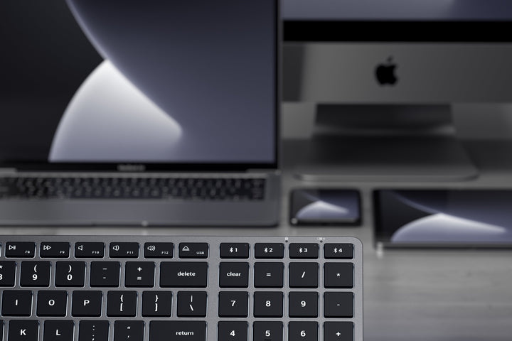 Satechi Slim X2 Bluetooth Backlit Keyboard Complete your modern home or office workspace with the Satechi Slim X2 Bluetooth Backlit Keyboard. Designed for Mac & iOS devices, the X2 Keyboard features a QWERTY layout with numeric keypad, multi-device Blueto