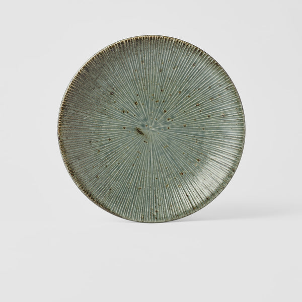 Craft Green Converging Line Pattern Dinner Plate 23.5cm