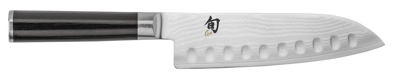 Shun Classic Scalloped Santoku Knife Left Handed 17.8cm