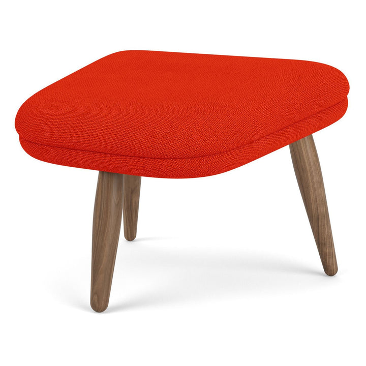 Oda Ottoman by Audo Copenhagen - Designed for use with Arnold Madsen’s Oda Chair but equally purposeful alone, the Oda Ottoman profiles the same careful craft and embracing form, shaped to offer comfortable support when seated. Constructed according to a