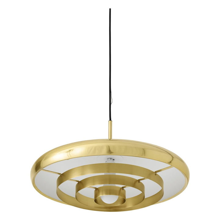 Resonant Pendant Lamp by Audo Copenhagen - Designed in the 1950s by Alf Svensson and Yngvar Sandström, Resonant is as relevant today as ever. The mid-century pendant lamp is both striking and simple, shaped from polished brass into four concentric shades