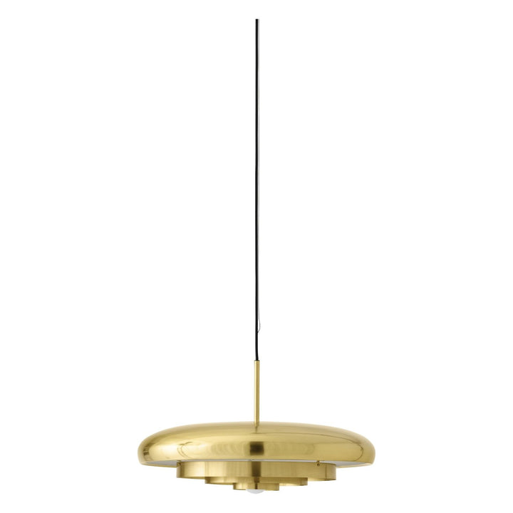 Resonant Pendant Lamp by Audo Copenhagen - Designed in the 1950s by Alf Svensson and Yngvar Sandström, Resonant is as relevant today as ever. The mid-century pendant lamp is both striking and simple, shaped from polished brass into four concentric shades