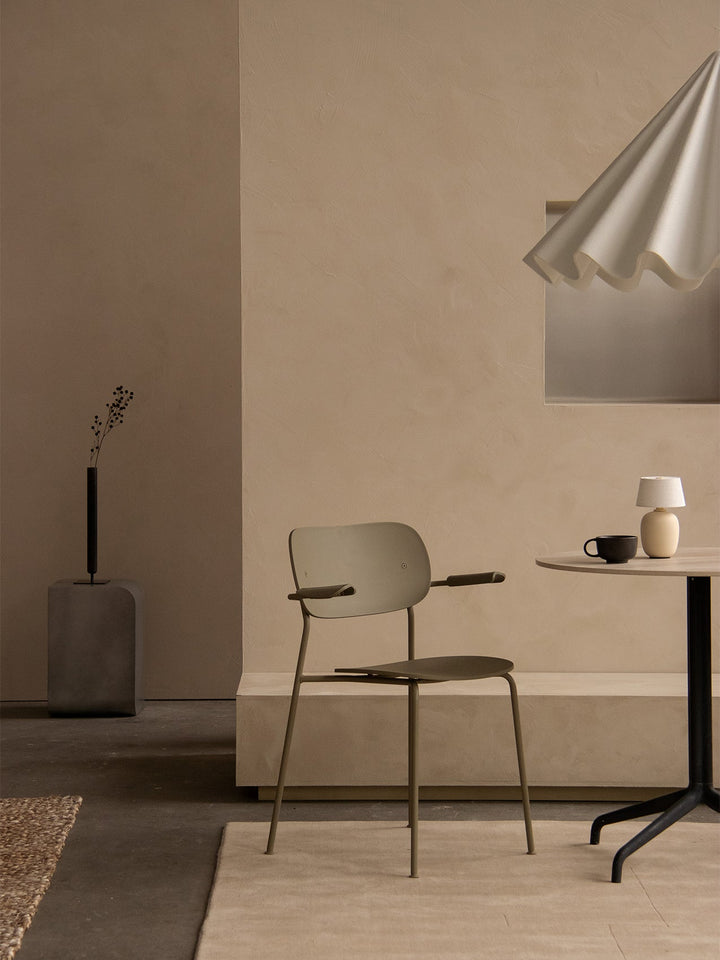 Co Dining Chair, Outdoor by Audo Copenhagen - Designed in weather-resistant recycled plastic for hassle-free upkeep, the Co Dining Chair, Outdoor is a practical and reliable choice for outdoor environments year-round. Its stackable design offers space-eff