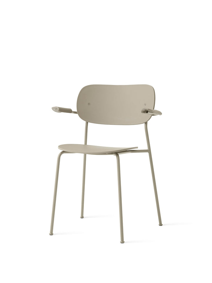 Co Dining Chair, Outdoor by Audo Copenhagen - Designed in weather-resistant recycled plastic for hassle-free upkeep, the Co Dining Chair, Outdoor is a practical and reliable choice for outdoor environments year-round. Its stackable design offers space-eff