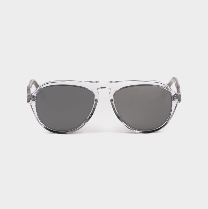 Vaanyard ILLICIT. Glacier Gloss | Silver Flash Sunglasses