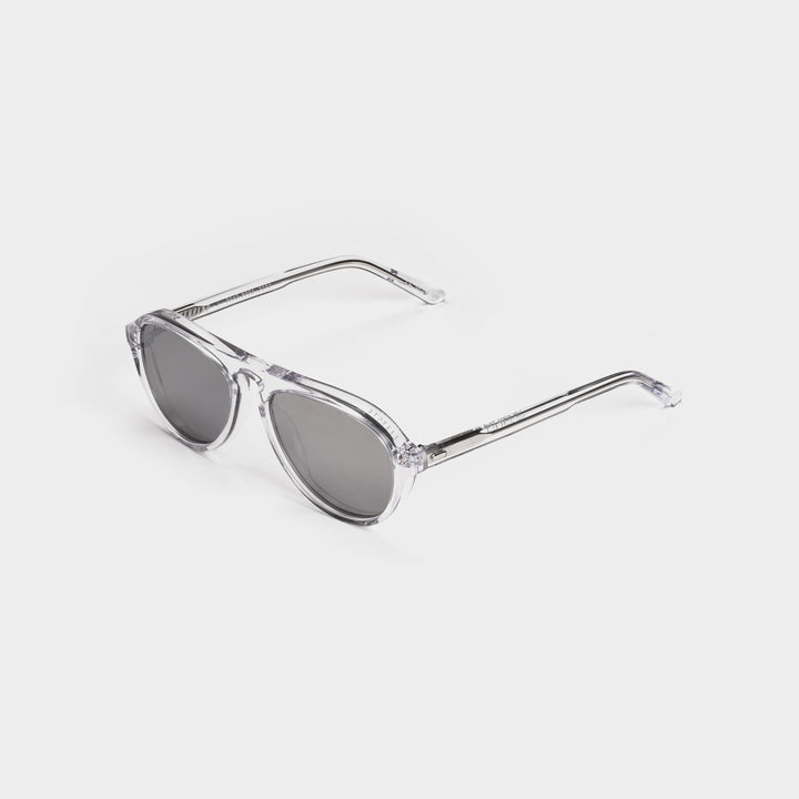 Vaanyard ILLICIT. Glacier Gloss | Silver Flash Sunglasses