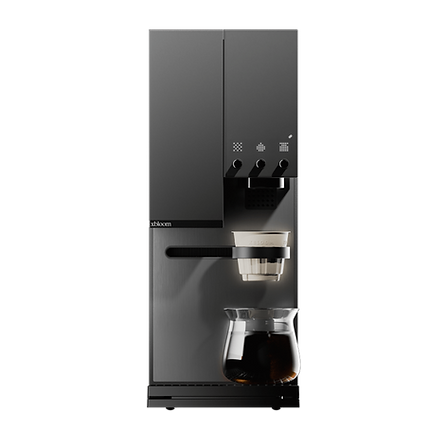 Shun Studio Coffee Machine Midnight Black front view