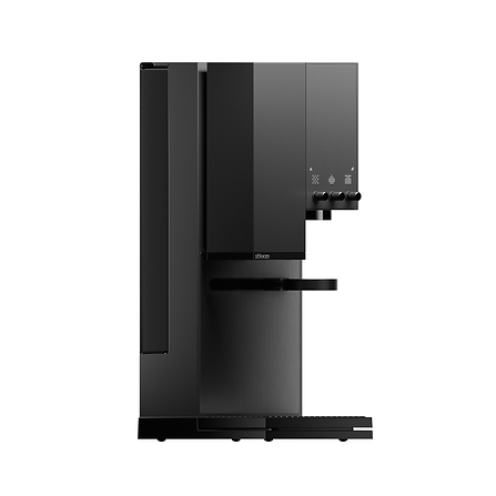 Shun Studio Coffee Machine Midnight Black control panel close-up