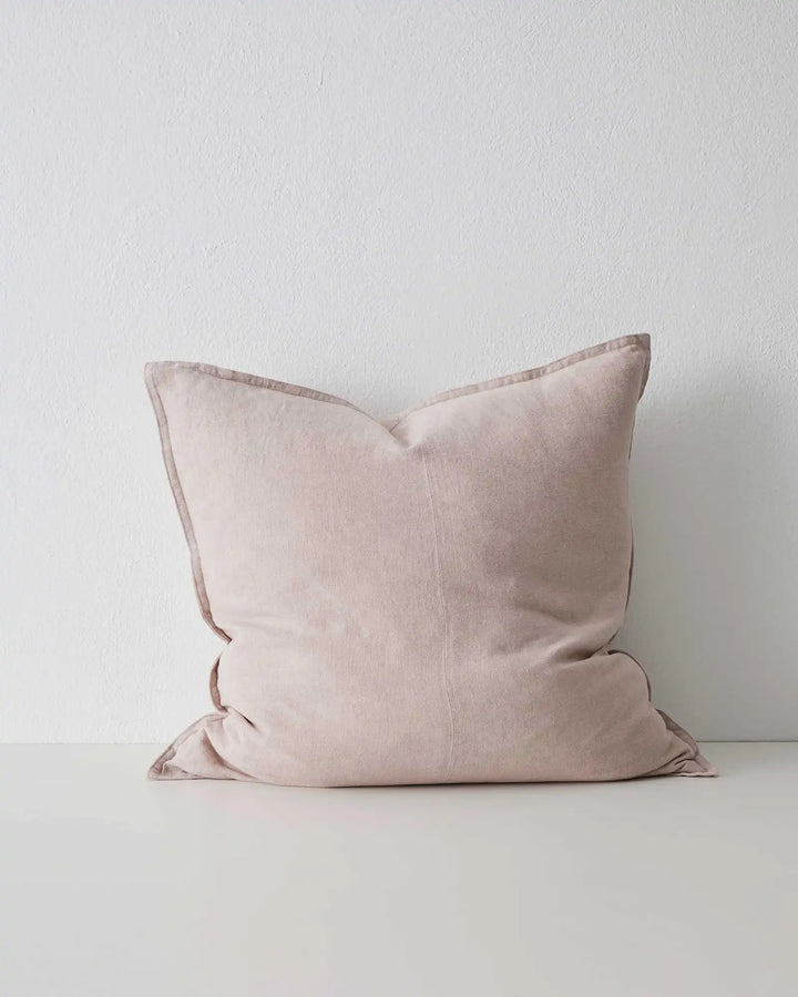 Como Blush - Premium Linen Cushion Discover Como Blush, a soft pink linen cushion with luxurious finish. Perfect for your neutral decor, available in unique lumbar sizes.