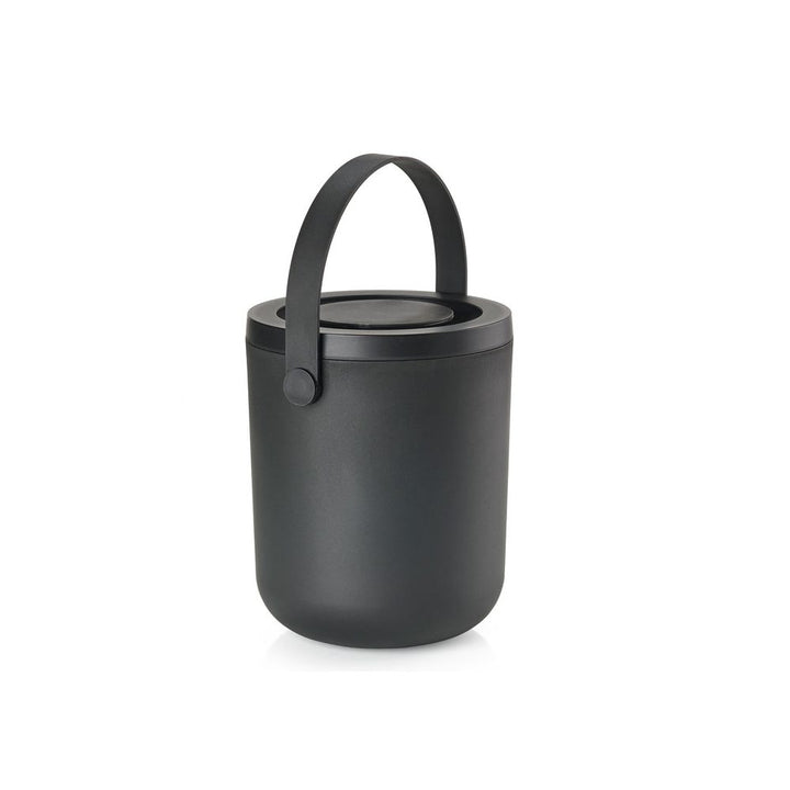  Bio Waste Compost Circular Kitchen Container 3L, H20cm, Black
