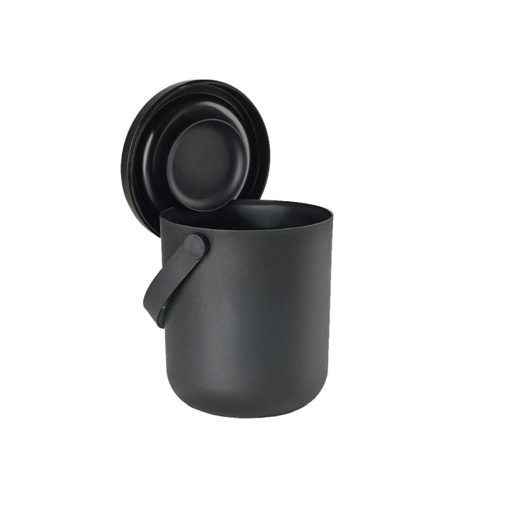  Bio Waste Compost Circular Kitchen Container 3L, H20cm, Black
