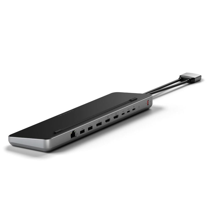 Satechi Dual Dock Stand (Space Grey) Elevate your setup and boost your computer’s performance with the new Dual Dock Stand - a Docking Station with NVMe SSD Enclosure. Designed for both business and creative professionals, this dual dock will transform yo