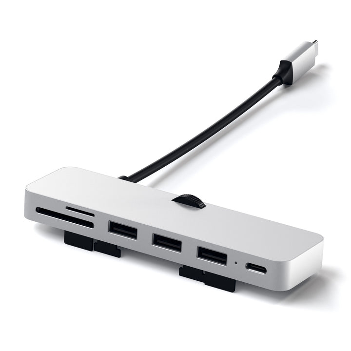 Satechi USB-C Clamp Hub Pro for iMac and iMac Pro Exclusively designed for the iMac and iMac Pro (2017 and later) the Satechi Clamp Hub Pro offers convenient access for all the most-loved ports and devices.This Satechi hub adds functionality to your deskt