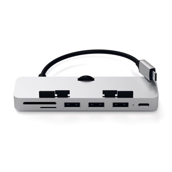 Satechi USB-C Clamp Hub Pro for iMac and iMac Pro Exclusively designed for the iMac and iMac Pro (2017 and later) the Satechi Clamp Hub Pro offers convenient access for all the most-loved ports and devices.This Satechi hub adds functionality to your deskt