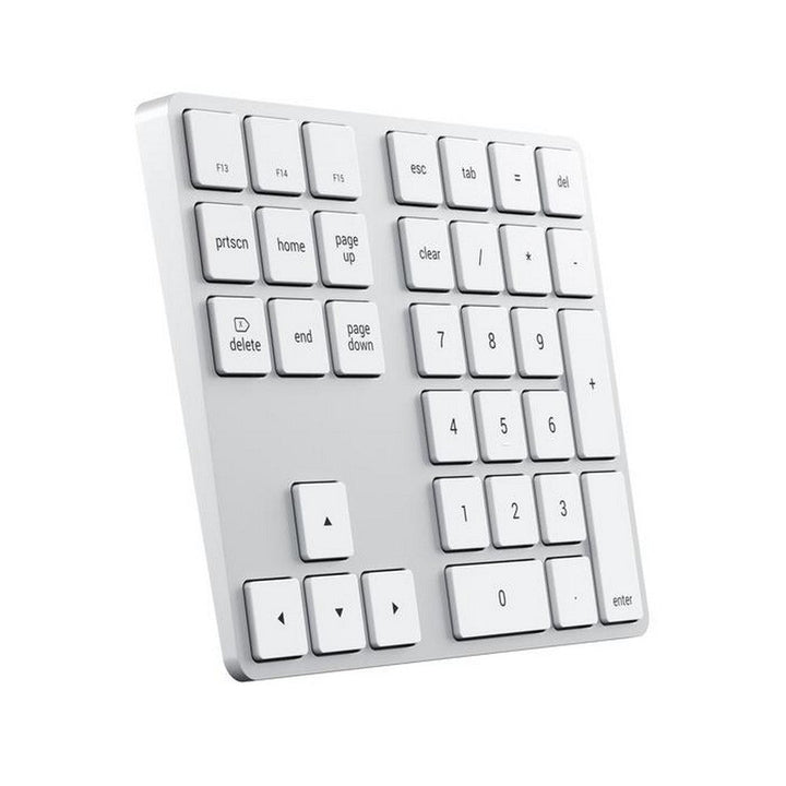 Satechi Bluetooth Extended Keypad Expand your keyboard with the Satechi Bluetooth Extended Keypad. Featuring a full number pad, navigational arrows, and convenient Mac OS shortcut keys, the Bluetooth Extended Keypad restores the functionality of a desktop