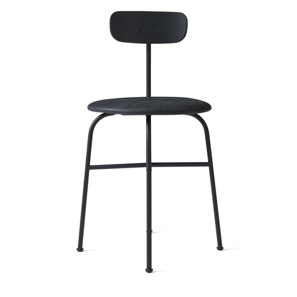 Afteroom Dining Chair by Audo Copenhagen - Expertly crafted with a sleek and recognizable silhouette, the Afteroom Dining Chair boasts a small oblong backrest that extends from a bent back rod for added support. Made with a tubular powder coated steel bas
