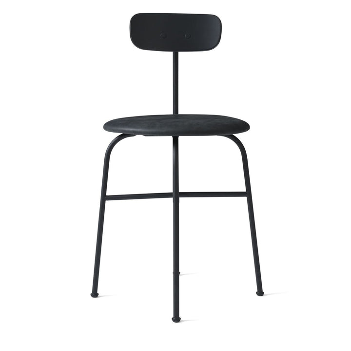 Afteroom Dining Chair by Audo Copenhagen - Expertly crafted with a sleek and recognizable silhouette, the Afteroom Dining Chair boasts a small oblong backrest that extends from a bent back rod for added support. Made with a tubular powder coated steel bas
