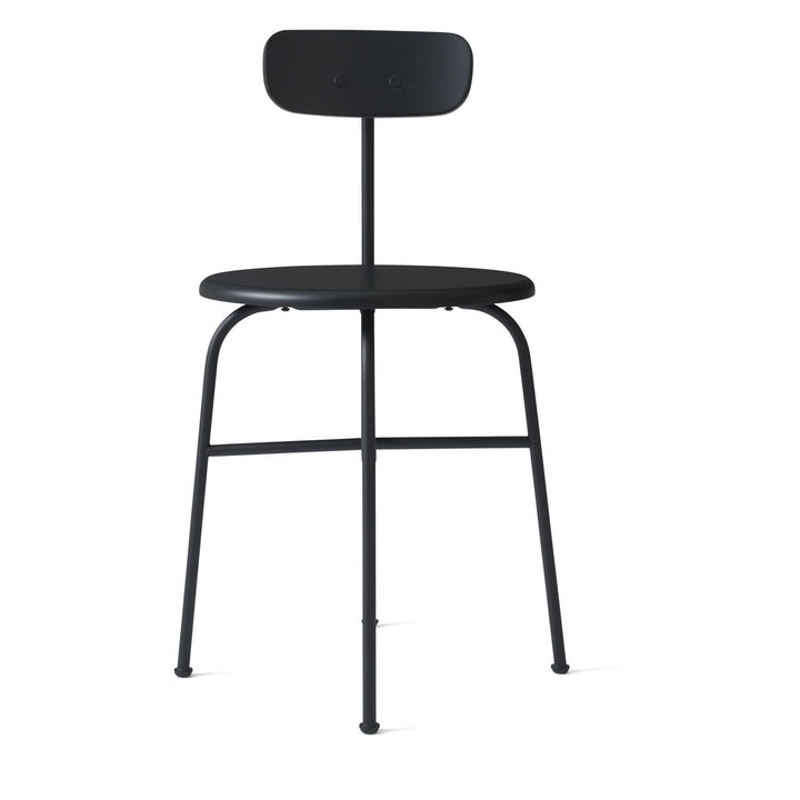 Afteroom Dining Chair by Audo Copenhagen - Expertly crafted with a sleek and recognizable silhouette, the Afteroom Dining Chair boasts a small oblong backrest that extends from a bent back rod for added support. Made with a tubular powder coated steel bas