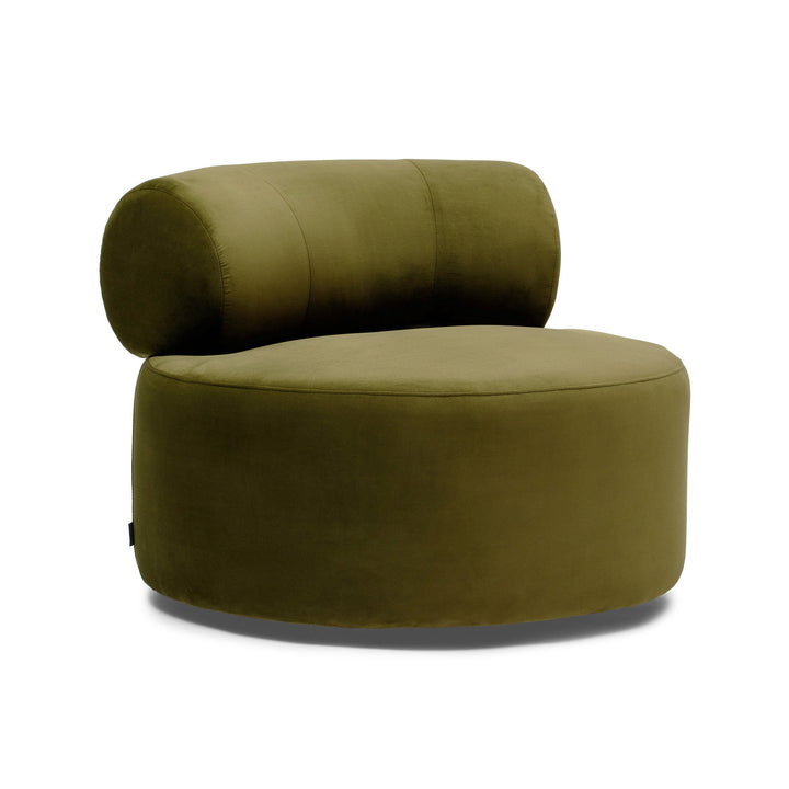 Shop Hamish Swivel Chair - Moss Green Velvet Accent Chair at beon.com.au