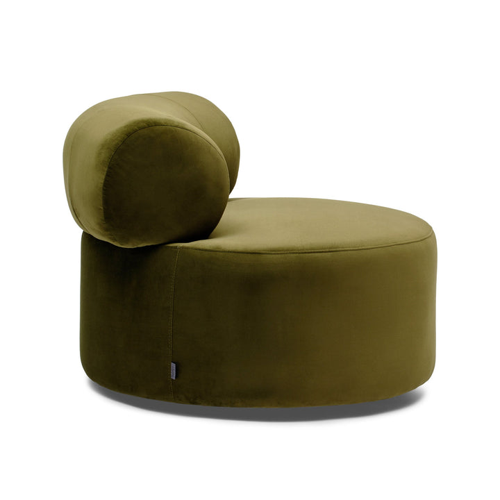 Shop Hamish Swivel Chair - Moss Green Velvet Accent Chair at beon.com.au
