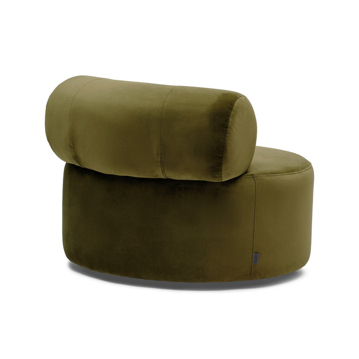 Shop Hamish Swivel Chair - Moss Green Velvet Accent Chair at beon.com.au
