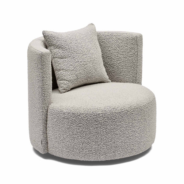 Shop Helena Swivel Chair - Luxe Cream & Black Design at beon.com.au