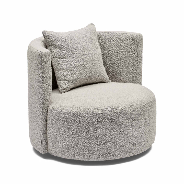 Shop Helena Swivel Chair - Luxe Cream & Black Design at beon.com.au