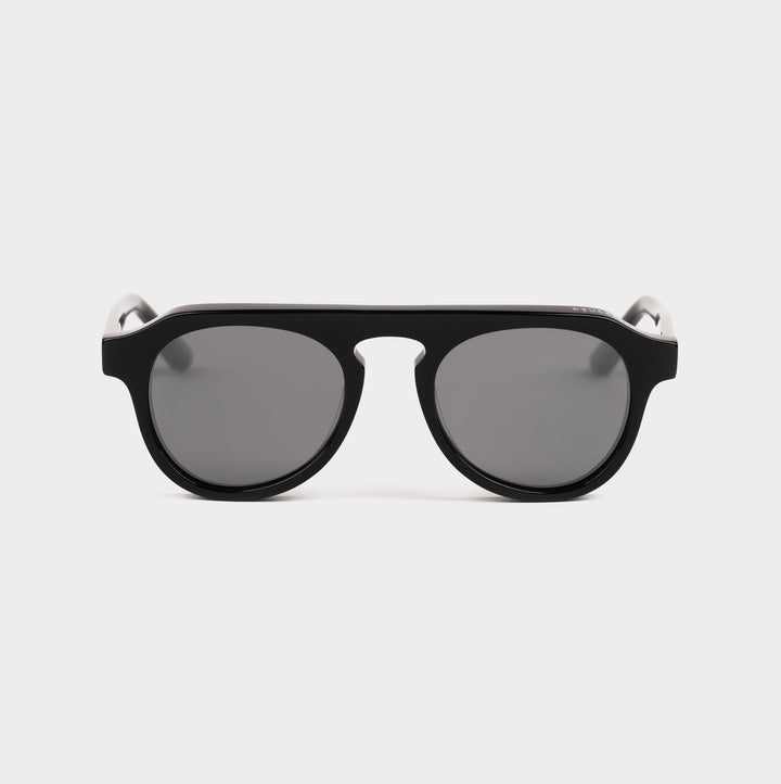 Vaanyard ULTRASONIC Black Gloss | Grey Polarised Sunglasses