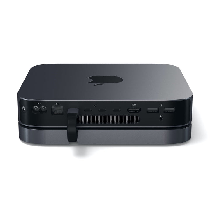 Satechi Aluminium Stand and Hub for Mac Mini/Mac Studio First of its kind, the USB-C Aluminium Stand & Hub elevates and transforms your Mac Mini/Mac Studio into a powerful, surprisingly compact workstation. Equipped with a USB-C data port, three USB-A 3.0