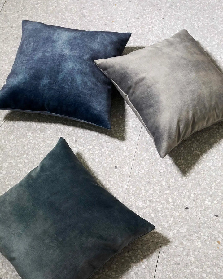 Ava Atlantic Cushion - Velvet-Look Home Essential Discover the Ava Atlantic cushion in moody-blue. Soft, rich texture in a 50cm x 50cm size, perfect for any decor.