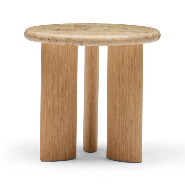 Hallie Side Table Aurora Marble