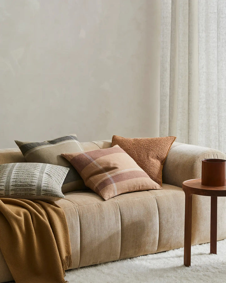 Dante Terracotta Aero finished and soft to touch, Dante is a superb linen addition that will add a pop of lineal interest with the flexibility to be a feature, or a timeless companion pattern.Made from luxurious European linen, Dante Terracotta is a warm-
