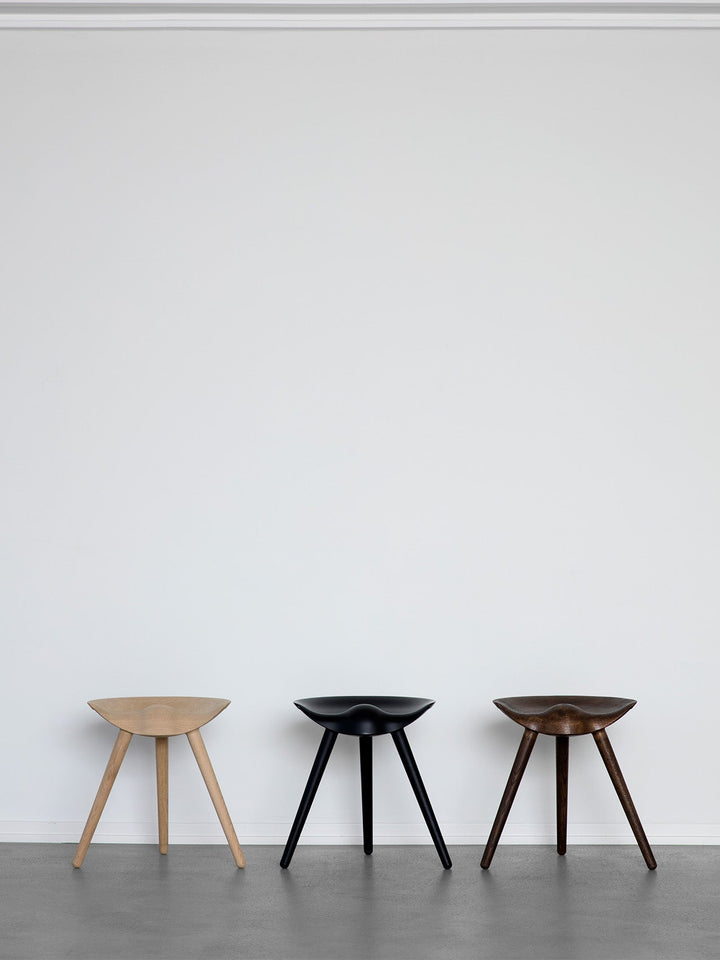 Audo Copenhagen (Menu) ML 42 Stool by Audo Copenhagen - In 1942, Mogens Lassen conceptualized the iconic Stool ML42 for a furniture exhibition hosted at the Danish Museum of Decorative Art. Drawing inspiration from the stools employed by traditional shoem