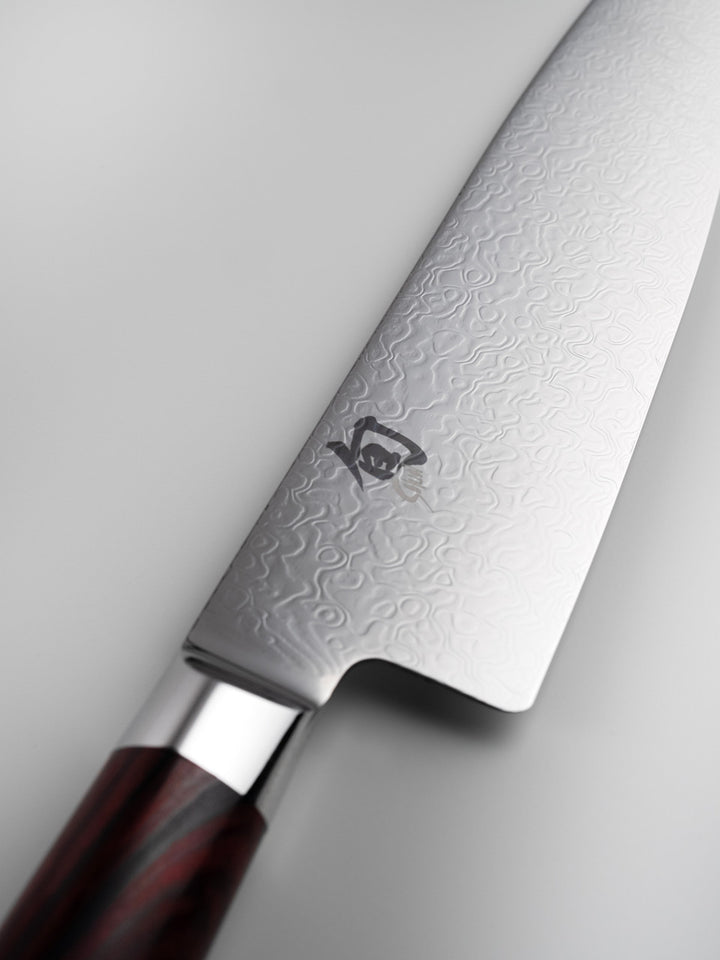 Handcrafted Shun Kohen 20.3cm Chef Knife with Custom Sheath