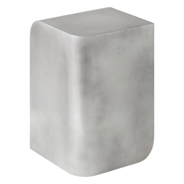 Volume Side Table by Audo Copenhagen - Introduce a fresh approach to contemporary design with our Volume Side Table. Crafted from aluminium, its sleek and modern appearance features a balance of curved and straight lines. The polishing process enhances it