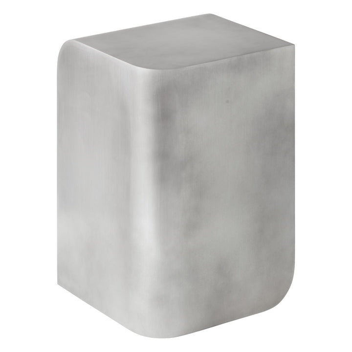 Volume Side Table by Audo Copenhagen - Introduce a fresh approach to contemporary design with our Volume Side Table. Crafted from aluminium, its sleek and modern appearance features a balance of curved and straight lines. The polishing process enhances it