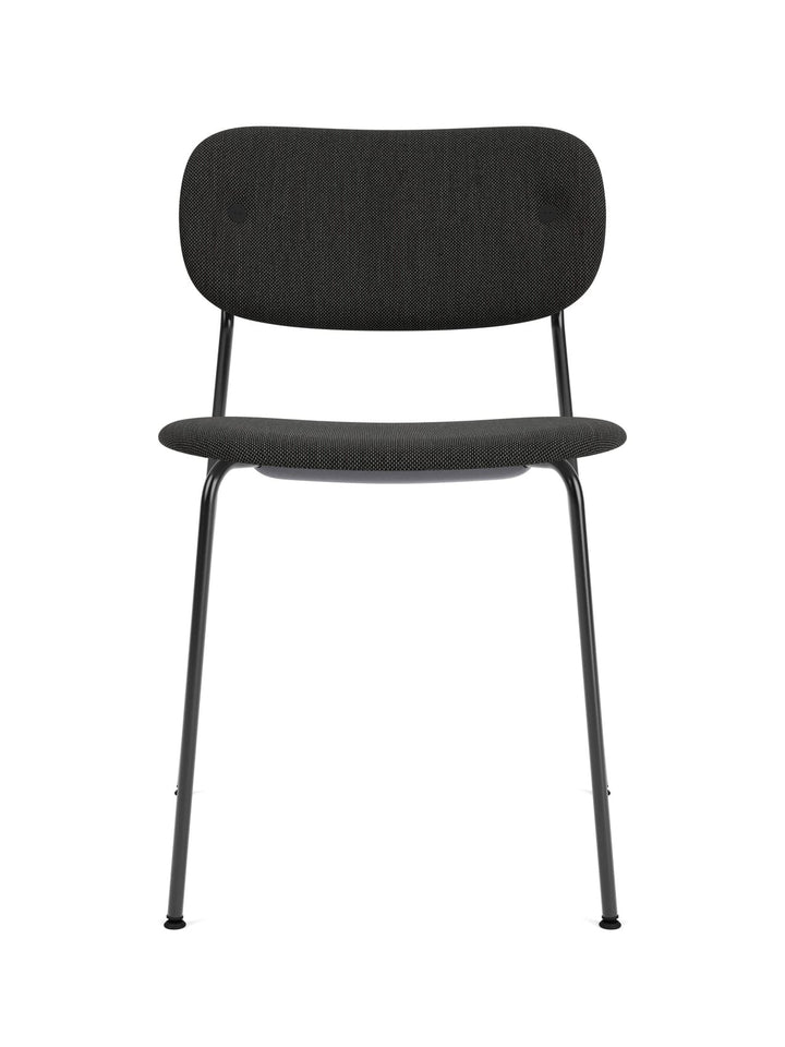 Co Dining Chair, fully upholstered, Black by Audo Copenhagen - Introducing the Co Dining Chair, a perfect blend of style and comfort. With its lightweight and streamlined profile, this chair offers an exceptional seating experience. Choose from options wi