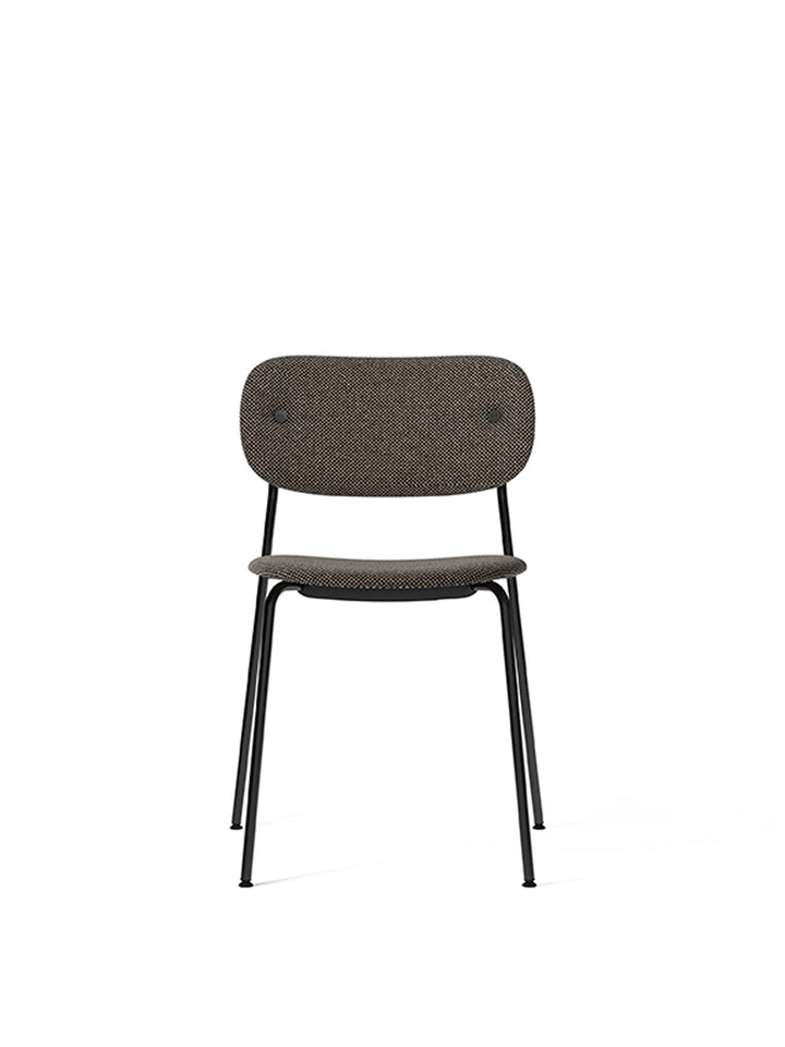 Co Dining Chair, fully upholstered, Black by Audo Copenhagen - Introducing the Co Dining Chair, a perfect blend of style and comfort. With its lightweight and streamlined profile, this chair offers an exceptional seating experience. Choose from options wi