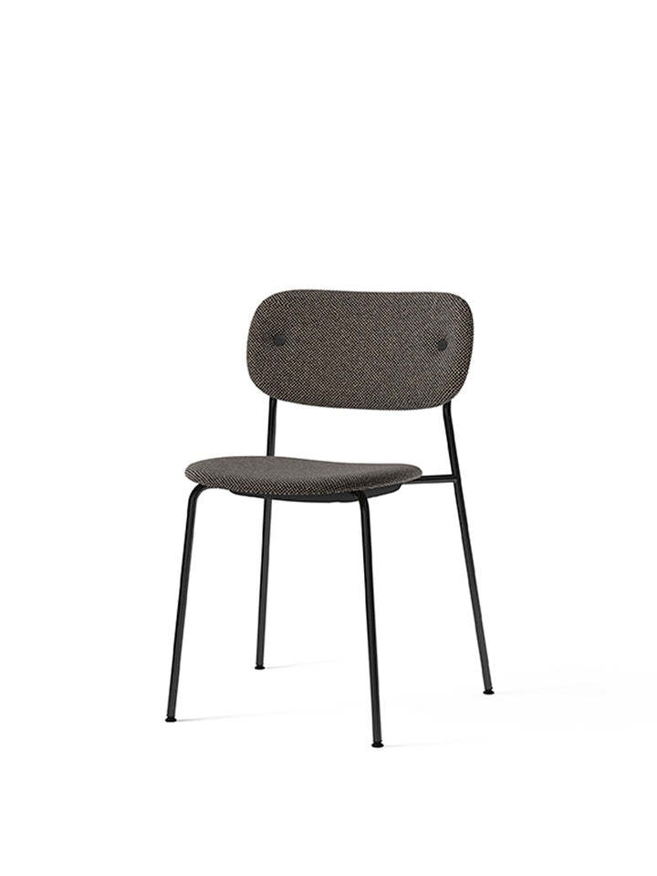 Co Dining Chair, fully upholstered, Black by Audo Copenhagen - Introducing the Co Dining Chair, a perfect blend of style and comfort. With its lightweight and streamlined profile, this chair offers an exceptional seating experience. Choose from options wi