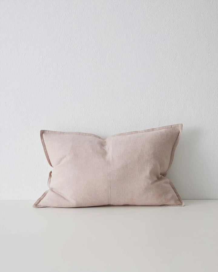 Como Blush - Premium Linen Cushion Discover Como Blush, a soft pink linen cushion with luxurious finish. Perfect for your neutral decor, available in unique lumbar sizes.