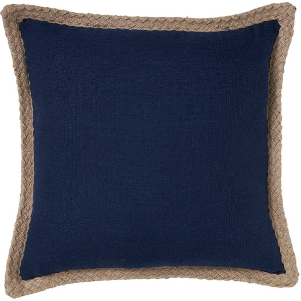Jute Linen Navy 50x50