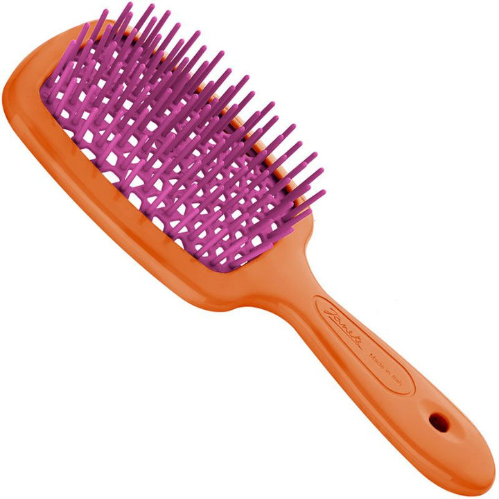 Janake Super Brush ( Multi Colours ) | Australian Stockist Introducing the Superbrush by Janake Italy. This wet-to-dry styling brush is a patented cult favourite, renowned for its effectiveness and popularity. As a professional haircare tool, the Janake S