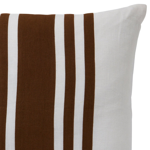 Linen Stripes Tobacco 50x50 - 100% Premium Quality Discover the Linen Stripes Tobacco 50x50, crafted from 100% linen with a stylish knife edge for a sophisticated touch.