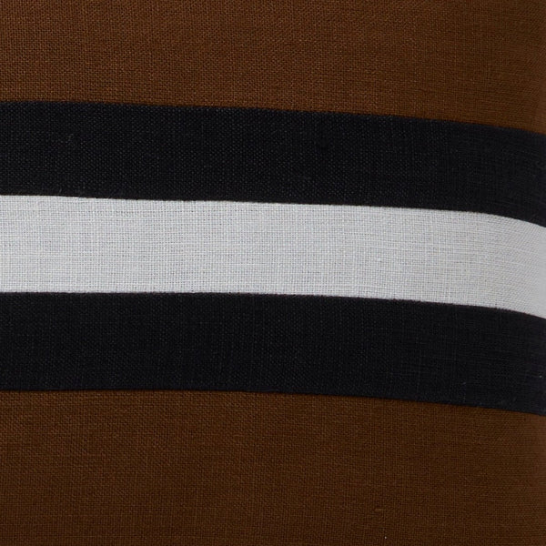 Linen Stripes Tobacco 30x50 - Premium Quality Linen Linen Stripes Tobacco 30x50 features 100% linen with elegant applique and a stylish knife edge. Perfect for your home decor.