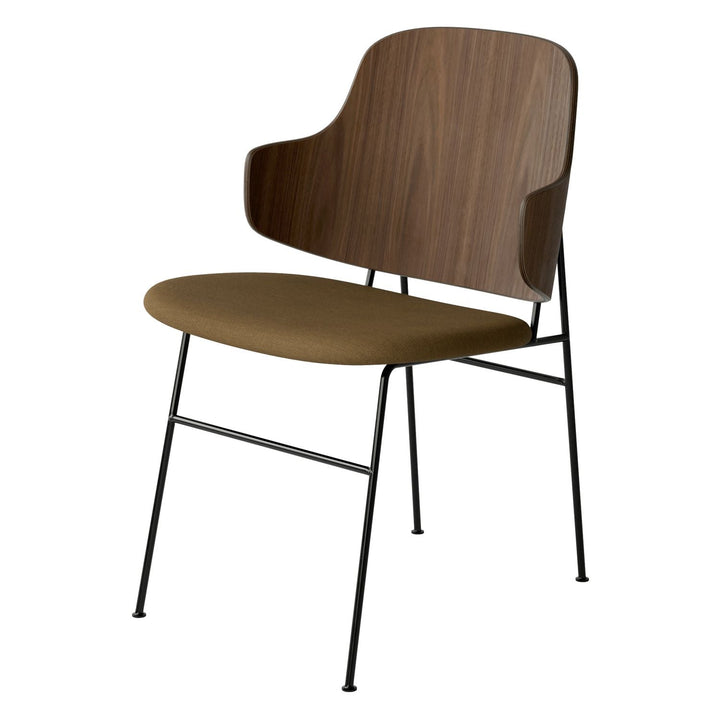 The Penguin Timber Dining Chair by Audo Copenhagen - Light, elegant, sculptural and artistic, the Penguin Dining Chair is a rare Danish Modern icon designed by Danish furniture designer Ib Kofod-Larsen in 1953. When it was launched in the United States, t