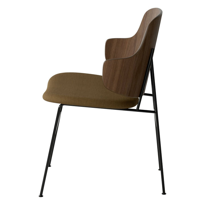 The Penguin Timber Dining Chair by Audo Copenhagen - Light, elegant, sculptural and artistic, the Penguin Dining Chair is a rare Danish Modern icon designed by Danish furniture designer Ib Kofod-Larsen in 1953. When it was launched in the United States, t