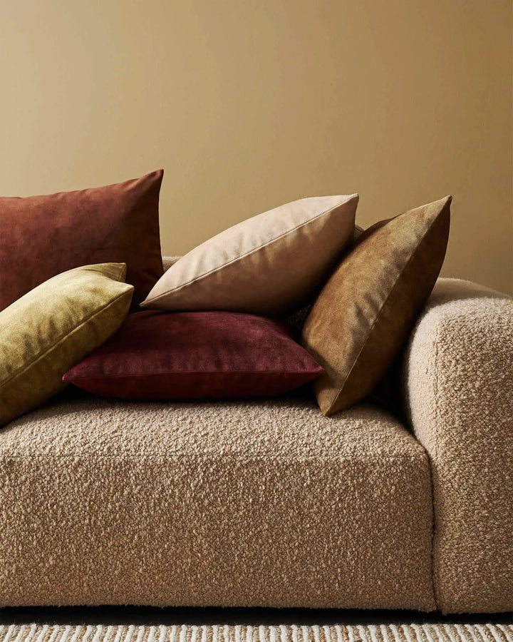 Ava Cinnamon Cushion - Velvet Comfort & Style Discover the Ava Cinnamon cushion, a bestseller with rich texture and warm colors. Perfect for adding elegance to any space!