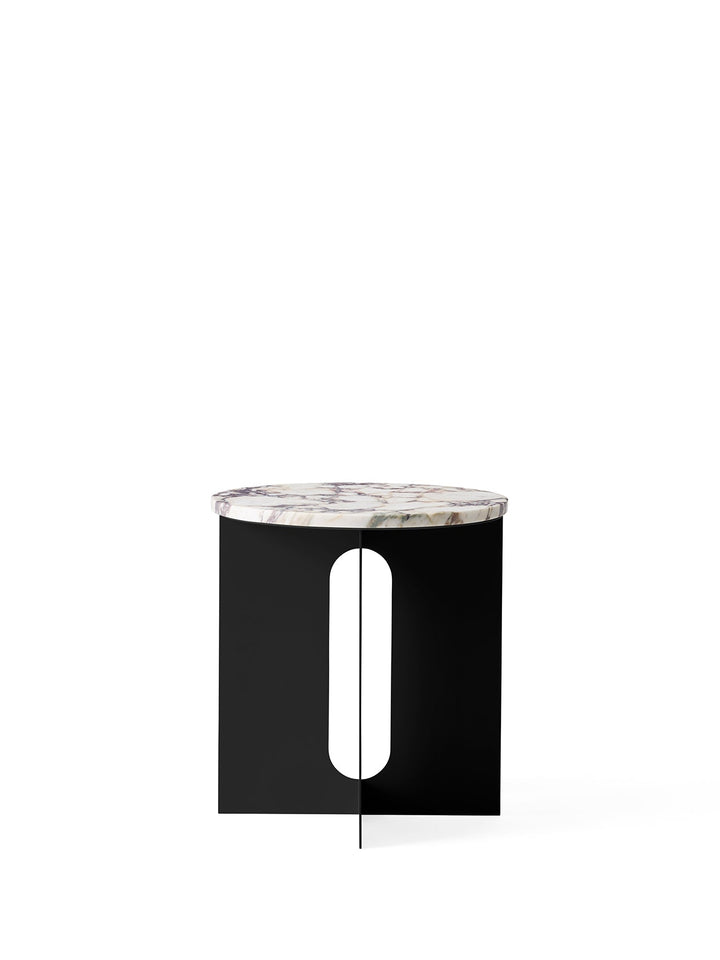 Audo CPH Androgyne Side Table - Customizable Design by Audo Copenhagen - Refined marble top side table with customizable base and top. Base sold separately. Perfect for any interior design.
