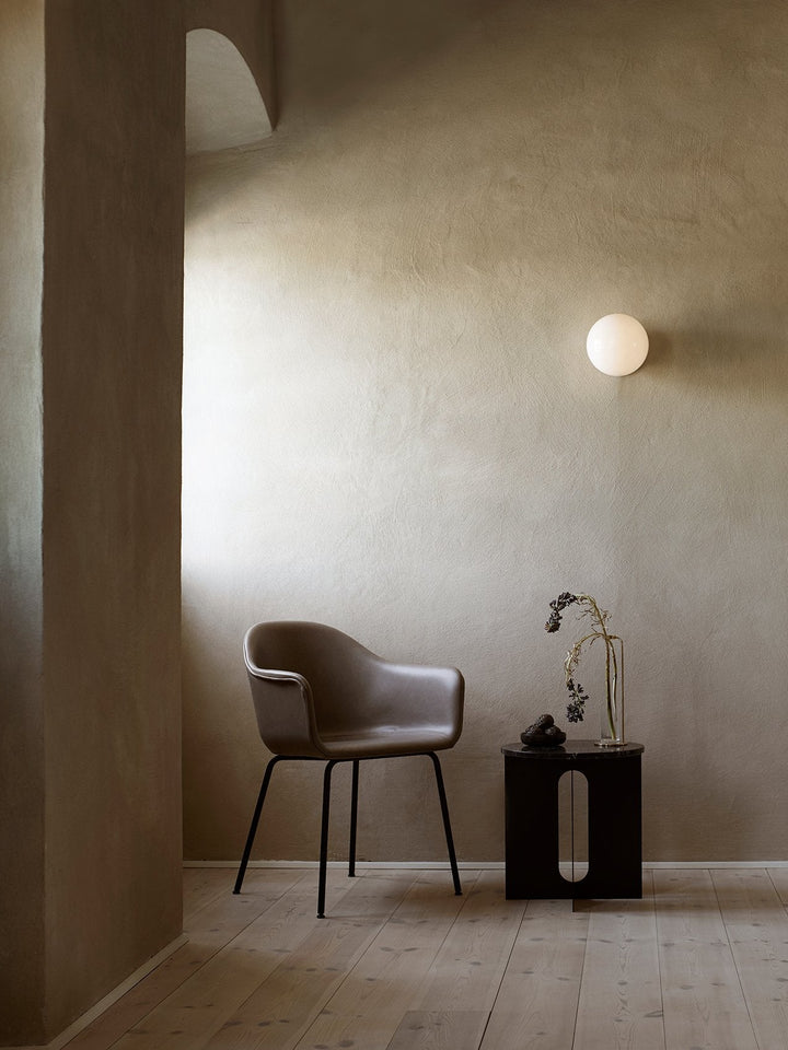 Audo CPH Androgyne Side Table - Customizable Design by Audo Copenhagen - Refined marble top side table with customizable base and top. Base sold separately. Perfect for any interior design.